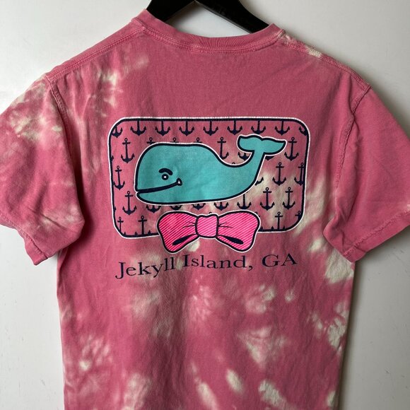 Comfort Colors Jekyll Island GA T Shirt Extra Small XS Adult Pink White Graphic - Picture 6 of 16